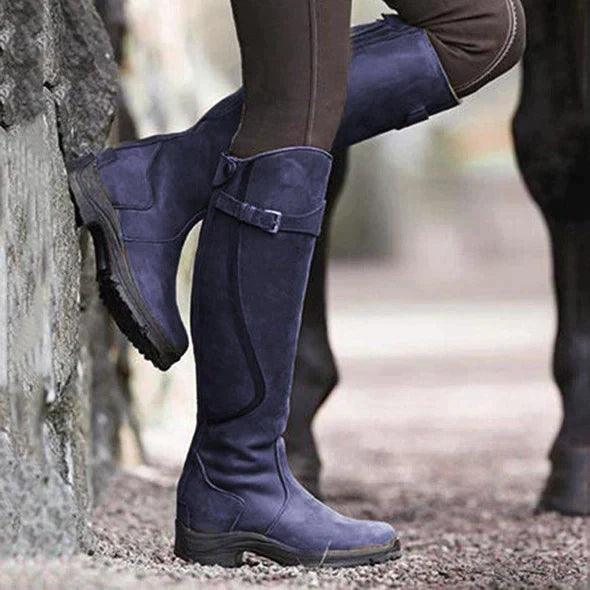 Averlina - Waterproof Leather Riding Boots